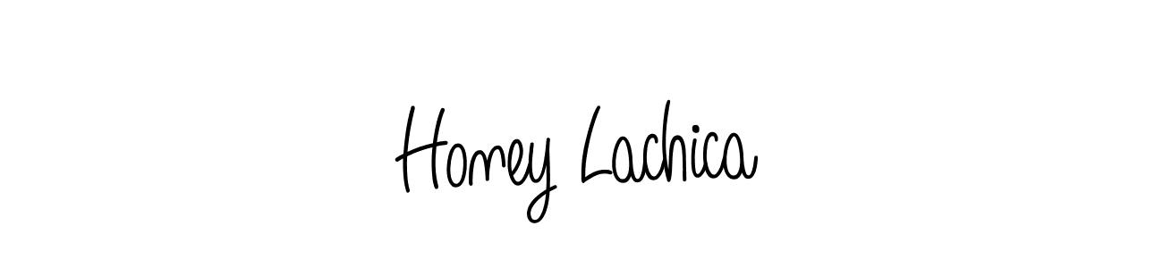 Here are the top 10 professional signature styles for the name Honey Lachica. These are the best autograph styles you can use for your name. Honey Lachica signature style 5 images and pictures png