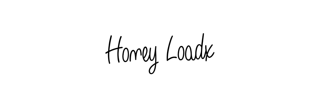 Use a signature maker to create a handwritten signature online. With this signature software, you can design (Angelique-Rose-font-FFP) your own signature for name Honey Loadx. Honey Loadx signature style 5 images and pictures png