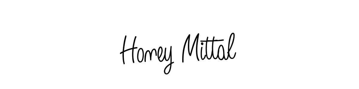 How to make Honey Mittal name signature. Use Angelique-Rose-font-FFP style for creating short signs online. This is the latest handwritten sign. Honey Mittal signature style 5 images and pictures png
