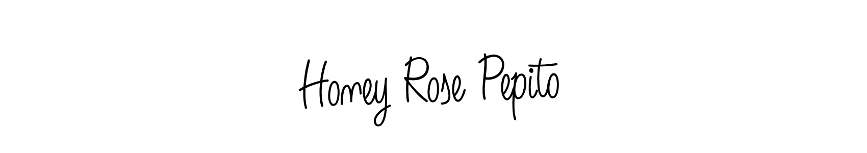 Design your own signature with our free online signature maker. With this signature software, you can create a handwritten (Angelique-Rose-font-FFP) signature for name Honey Rose Pepito. Honey Rose Pepito signature style 5 images and pictures png