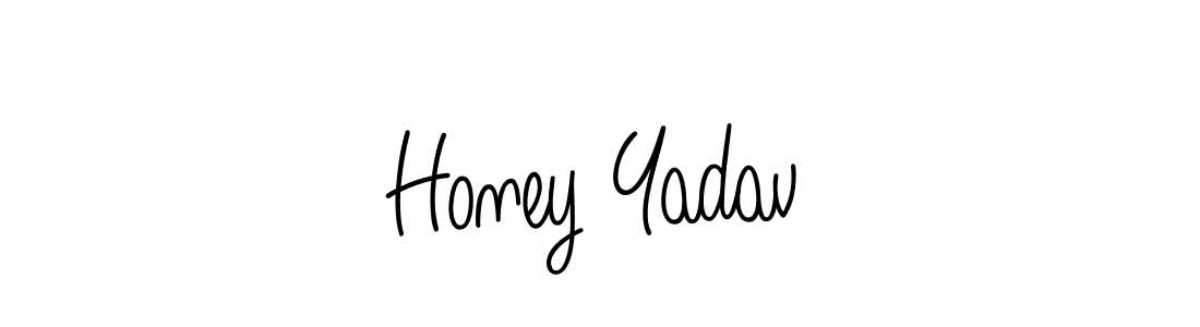 Design your own signature with our free online signature maker. With this signature software, you can create a handwritten (Angelique-Rose-font-FFP) signature for name Honey Yadav. Honey Yadav signature style 5 images and pictures png