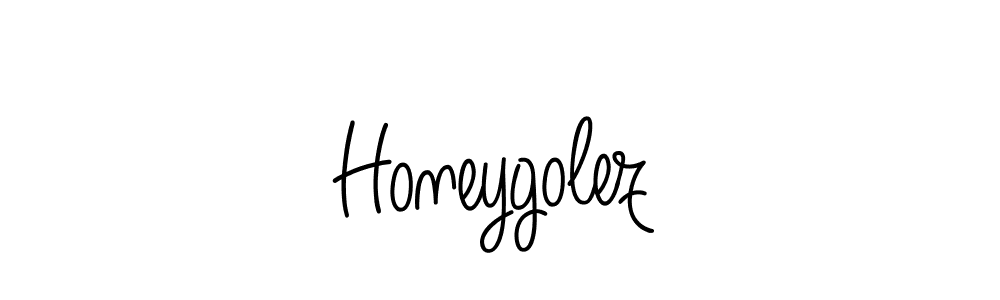 How to Draw Honeygolez signature style? Angelique-Rose-font-FFP is a latest design signature styles for name Honeygolez. Honeygolez signature style 5 images and pictures png