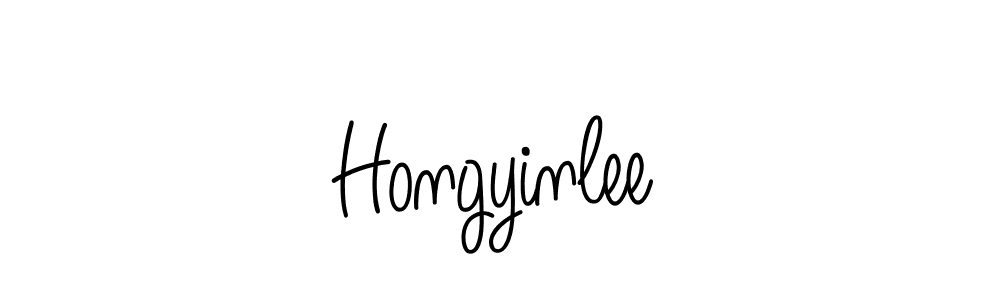 How to make Hongyinlee signature? Angelique-Rose-font-FFP is a professional autograph style. Create handwritten signature for Hongyinlee name. Hongyinlee signature style 5 images and pictures png