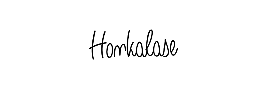How to Draw Honkalase signature style? Angelique-Rose-font-FFP is a latest design signature styles for name Honkalase. Honkalase signature style 5 images and pictures png