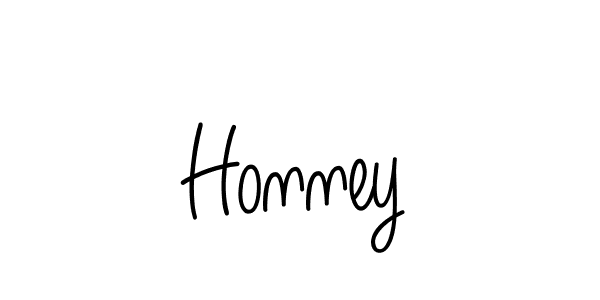 Design your own signature with our free online signature maker. With this signature software, you can create a handwritten (Angelique-Rose-font-FFP) signature for name Honney. Honney signature style 5 images and pictures png