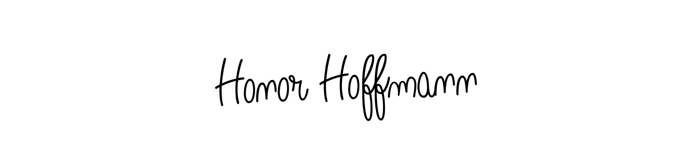 Use a signature maker to create a handwritten signature online. With this signature software, you can design (Angelique-Rose-font-FFP) your own signature for name Honor Hoffmann. Honor Hoffmann signature style 5 images and pictures png