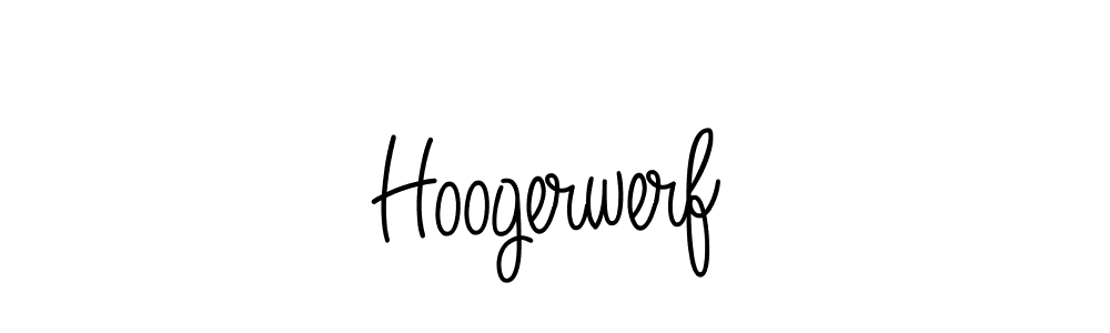 You should practise on your own different ways (Angelique-Rose-font-FFP) to write your name (Hoogerwerf) in signature. don't let someone else do it for you. Hoogerwerf signature style 5 images and pictures png