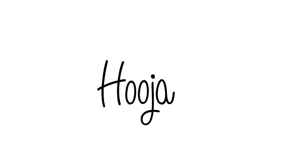 Use a signature maker to create a handwritten signature online. With this signature software, you can design (Angelique-Rose-font-FFP) your own signature for name Hooja . Hooja  signature style 5 images and pictures png