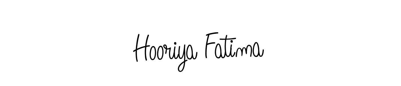 Hooriya Fatima stylish signature style. Best Handwritten Sign (Angelique-Rose-font-FFP) for my name. Handwritten Signature Collection Ideas for my name Hooriya Fatima. Hooriya Fatima signature style 5 images and pictures png