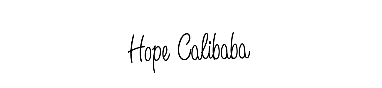 You should practise on your own different ways (Angelique-Rose-font-FFP) to write your name (Hope Calibaba) in signature. don't let someone else do it for you. Hope Calibaba signature style 5 images and pictures png