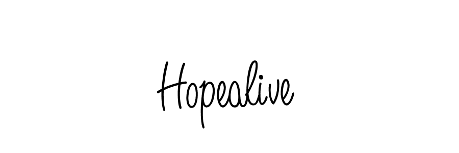 Angelique-Rose-font-FFP is a professional signature style that is perfect for those who want to add a touch of class to their signature. It is also a great choice for those who want to make their signature more unique. Get Hopealive name to fancy signature for free. Hopealive signature style 5 images and pictures png