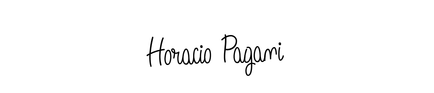 The best way (Angelique-Rose-font-FFP) to make a short signature is to pick only two or three words in your name. The name Horacio Pagani include a total of six letters. For converting this name. Horacio Pagani signature style 5 images and pictures png