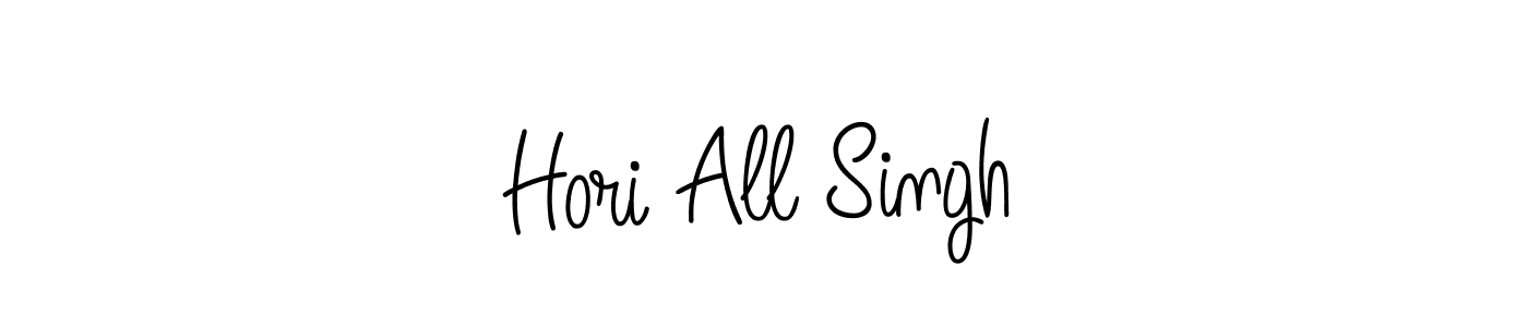 How to make Hori All Singh name signature. Use Angelique-Rose-font-FFP style for creating short signs online. This is the latest handwritten sign. Hori All Singh signature style 5 images and pictures png