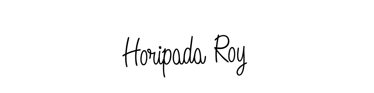 Horipada Roy stylish signature style. Best Handwritten Sign (Angelique-Rose-font-FFP) for my name. Handwritten Signature Collection Ideas for my name Horipada Roy. Horipada Roy signature style 5 images and pictures png