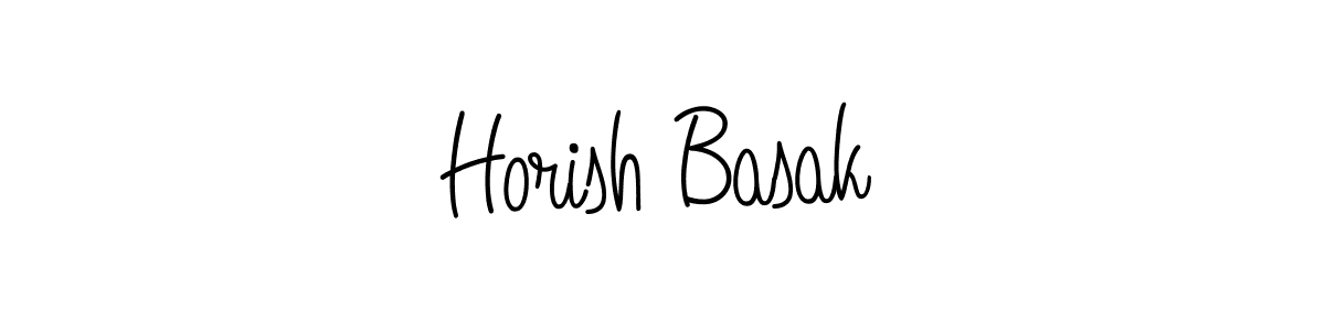 Also we have Horish Basak name is the best signature style. Create professional handwritten signature collection using Angelique-Rose-font-FFP autograph style. Horish Basak signature style 5 images and pictures png