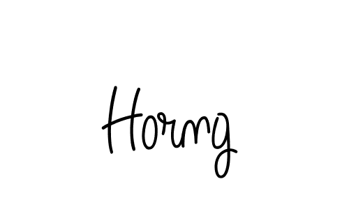 Create a beautiful signature design for name Horng. With this signature (Angelique-Rose-font-FFP) fonts, you can make a handwritten signature for free. Horng signature style 5 images and pictures png