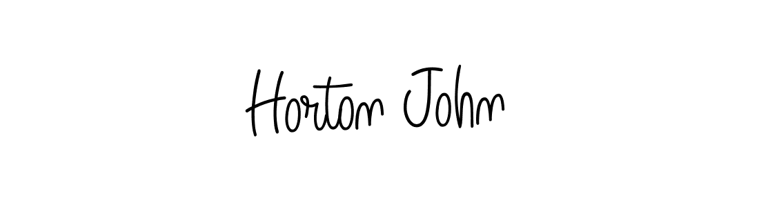 Make a beautiful signature design for name Horton John. With this signature (Angelique-Rose-font-FFP) style, you can create a handwritten signature for free. Horton John signature style 5 images and pictures png