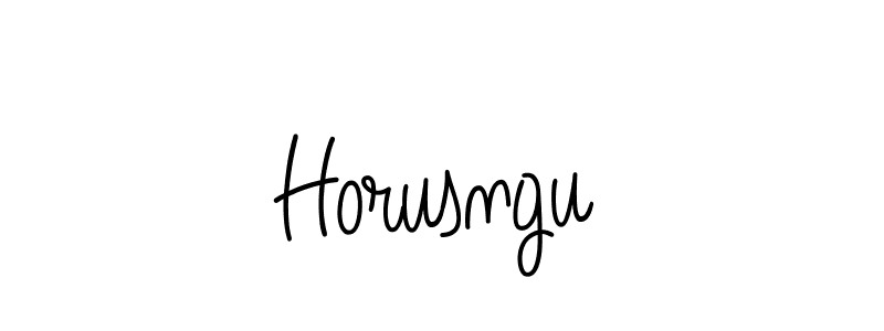 The best way (Angelique-Rose-font-FFP) to make a short signature is to pick only two or three words in your name. The name Horusngu include a total of six letters. For converting this name. Horusngu signature style 5 images and pictures png