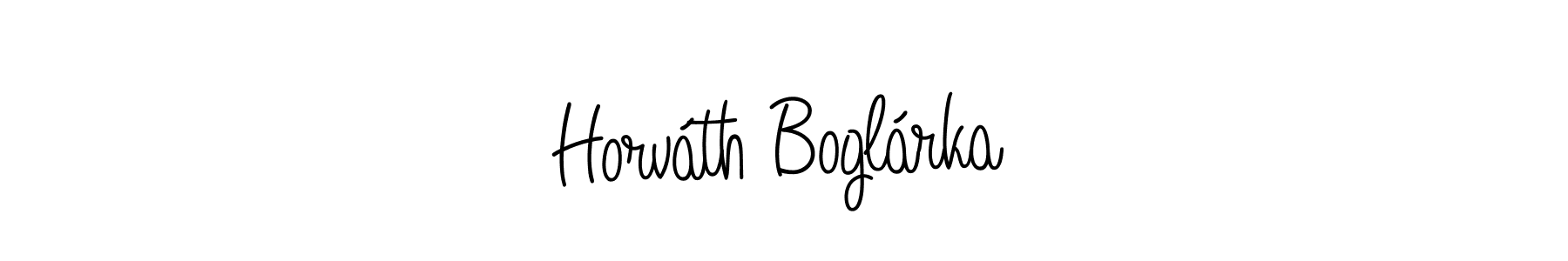 How to make Horváth Boglárka signature? Angelique-Rose-font-FFP is a professional autograph style. Create handwritten signature for Horváth Boglárka name. Horváth Boglárka signature style 5 images and pictures png