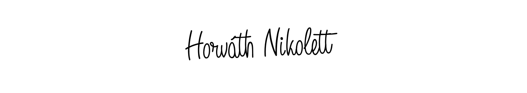 if you are searching for the best signature style for your name Horváth Nikolett. so please give up your signature search. here we have designed multiple signature styles  using Angelique-Rose-font-FFP. Horváth Nikolett signature style 5 images and pictures png