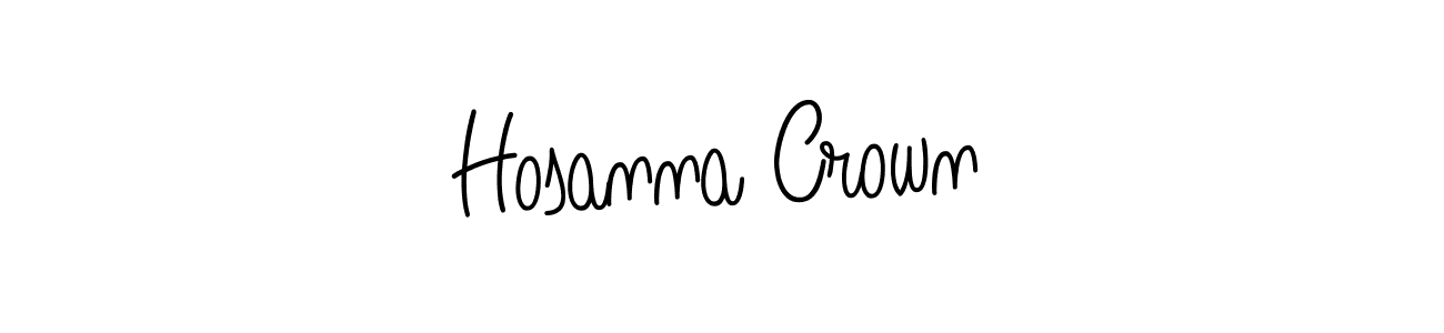 Similarly Angelique-Rose-font-FFP is the best handwritten signature design. Signature creator online .You can use it as an online autograph creator for name Hosanna Crown. Hosanna Crown signature style 5 images and pictures png