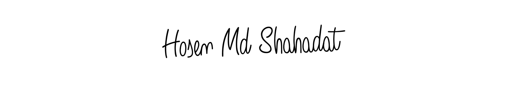 It looks lik you need a new signature style for name Hosen Md Shahadat. Design unique handwritten (Angelique-Rose-font-FFP) signature with our free signature maker in just a few clicks. Hosen Md Shahadat signature style 5 images and pictures png