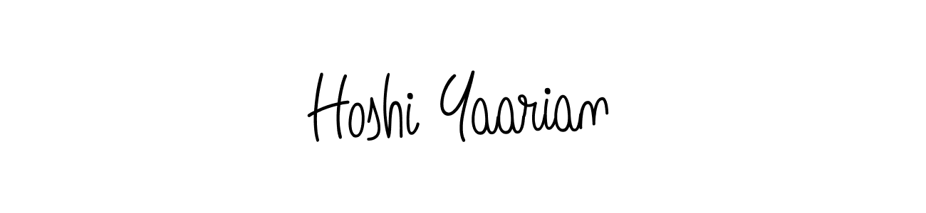 How to make Hoshi Yaarian name signature. Use Angelique-Rose-font-FFP style for creating short signs online. This is the latest handwritten sign. Hoshi Yaarian signature style 5 images and pictures png