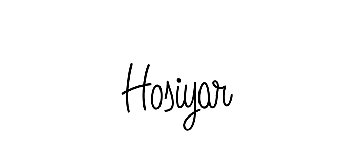 Design your own signature with our free online signature maker. With this signature software, you can create a handwritten (Angelique-Rose-font-FFP) signature for name Hosiyar. Hosiyar signature style 5 images and pictures png