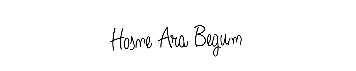You should practise on your own different ways (Angelique-Rose-font-FFP) to write your name (Hosne Ara Begum) in signature. don't let someone else do it for you. Hosne Ara Begum signature style 5 images and pictures png