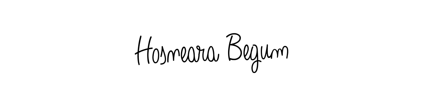 Create a beautiful signature design for name Hosneara Begum. With this signature (Angelique-Rose-font-FFP) fonts, you can make a handwritten signature for free. Hosneara Begum signature style 5 images and pictures png