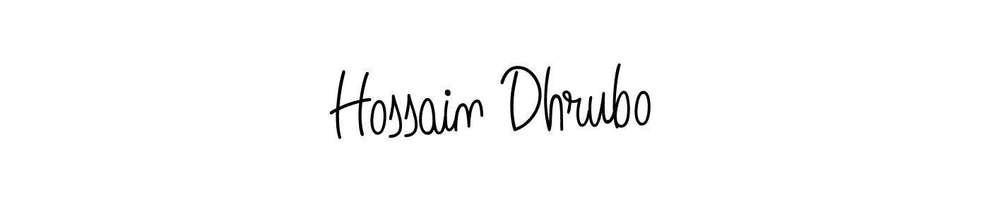 if you are searching for the best signature style for your name Hossain Dhrubo. so please give up your signature search. here we have designed multiple signature styles  using Angelique-Rose-font-FFP. Hossain Dhrubo signature style 5 images and pictures png