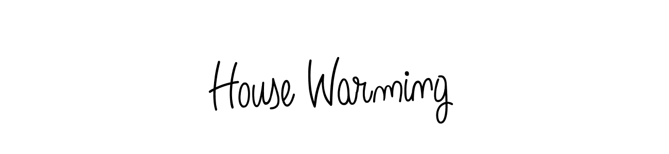 The best way (Angelique-Rose-font-FFP) to make a short signature is to pick only two or three words in your name. The name House Warming include a total of six letters. For converting this name. House Warming signature style 5 images and pictures png