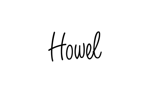 You should practise on your own different ways (Angelique-Rose-font-FFP) to write your name (Howel) in signature. don't let someone else do it for you. Howel signature style 5 images and pictures png