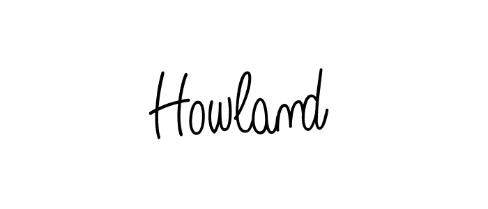 Howland stylish signature style. Best Handwritten Sign (Angelique-Rose-font-FFP) for my name. Handwritten Signature Collection Ideas for my name Howland. Howland signature style 5 images and pictures png