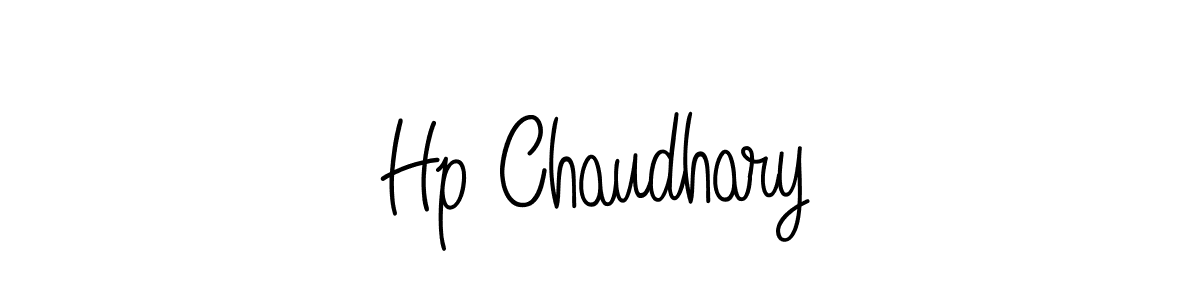 Design your own signature with our free online signature maker. With this signature software, you can create a handwritten (Angelique-Rose-font-FFP) signature for name Hp Chaudhary. Hp Chaudhary signature style 5 images and pictures png
