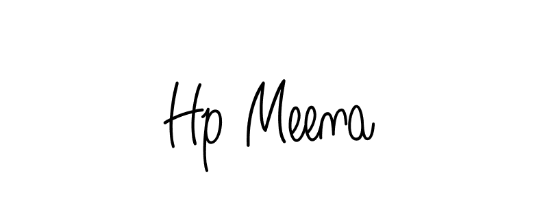 How to Draw Hp Meena signature style? Angelique-Rose-font-FFP is a latest design signature styles for name Hp Meena. Hp Meena signature style 5 images and pictures png