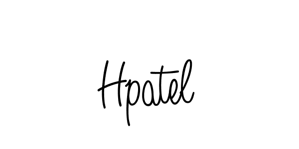 How to make Hpatel name signature. Use Angelique-Rose-font-FFP style for creating short signs online. This is the latest handwritten sign. Hpatel signature style 5 images and pictures png