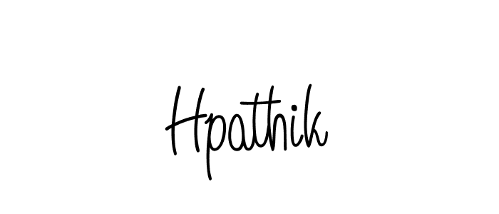 Hpathik stylish signature style. Best Handwritten Sign (Angelique-Rose-font-FFP) for my name. Handwritten Signature Collection Ideas for my name Hpathik. Hpathik signature style 5 images and pictures png