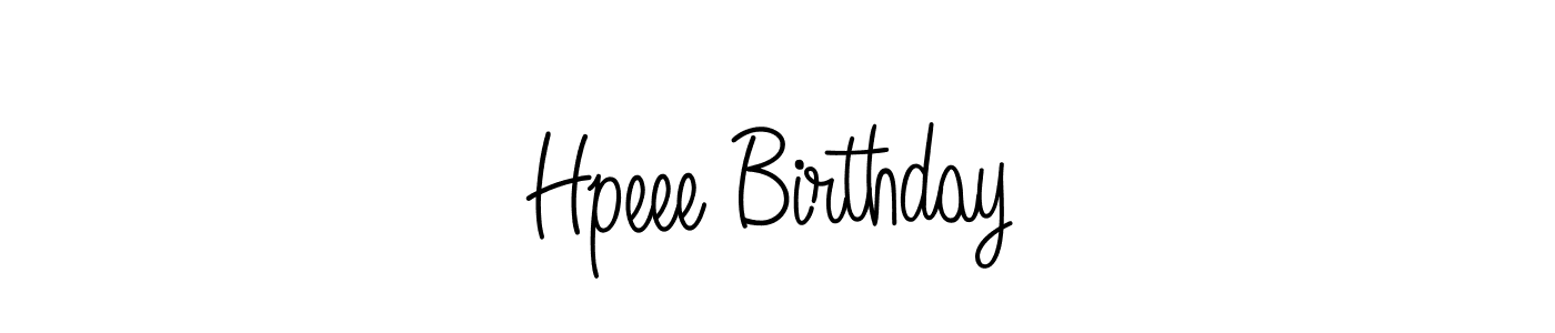 Angelique-Rose-font-FFP is a professional signature style that is perfect for those who want to add a touch of class to their signature. It is also a great choice for those who want to make their signature more unique. Get Hpeee Birthday name to fancy signature for free. Hpeee Birthday signature style 5 images and pictures png