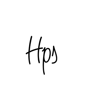 Make a beautiful signature design for name Hps. With this signature (Angelique-Rose-font-FFP) style, you can create a handwritten signature for free. Hps signature style 5 images and pictures png