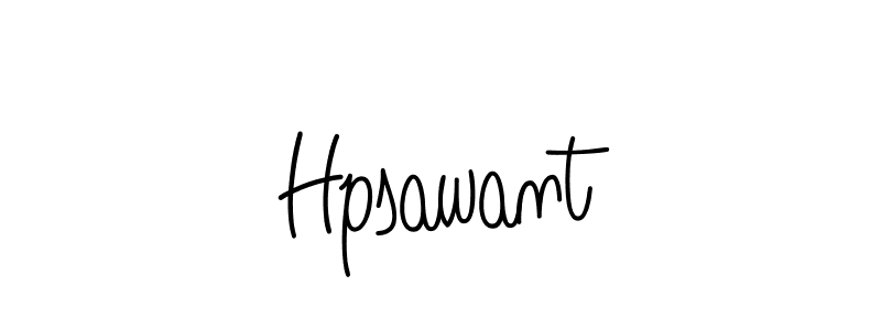 You should practise on your own different ways (Angelique-Rose-font-FFP) to write your name (Hpsawant) in signature. don't let someone else do it for you. Hpsawant signature style 5 images and pictures png