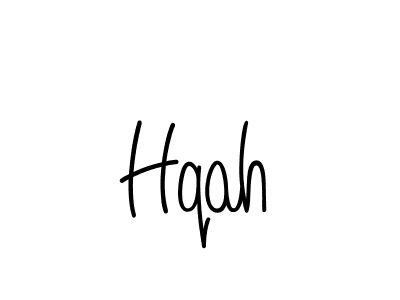 Make a beautiful signature design for name Hqah. With this signature (Angelique-Rose-font-FFP) style, you can create a handwritten signature for free. Hqah signature style 5 images and pictures png