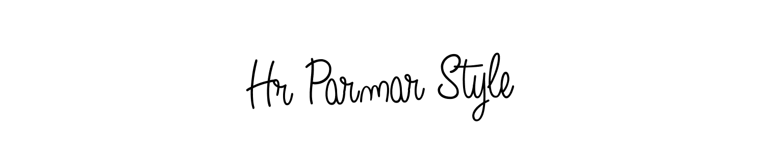 Also we have Hr Parmar Style name is the best signature style. Create professional handwritten signature collection using Angelique-Rose-font-FFP autograph style. Hr Parmar Style signature style 5 images and pictures png