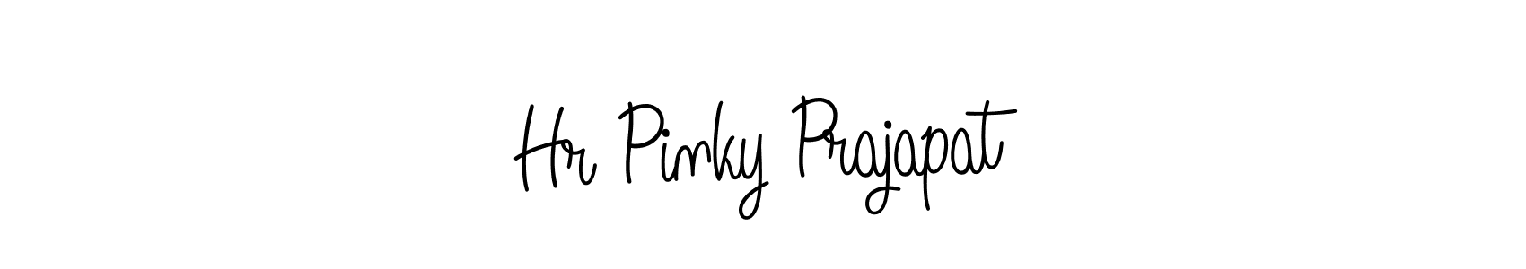 How to Draw Hr Pinky Prajapat signature style? Angelique-Rose-font-FFP is a latest design signature styles for name Hr Pinky Prajapat. Hr Pinky Prajapat signature style 5 images and pictures png