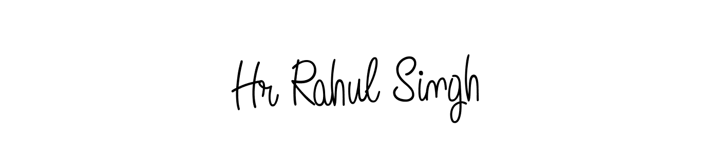 Design your own signature with our free online signature maker. With this signature software, you can create a handwritten (Angelique-Rose-font-FFP) signature for name Hr Rahul Singh. Hr Rahul Singh signature style 5 images and pictures png