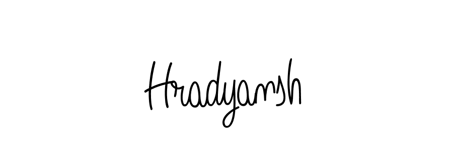 You can use this online signature creator to create a handwritten signature for the name Hradyansh. This is the best online autograph maker. Hradyansh signature style 5 images and pictures png