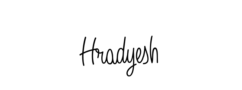 Design your own signature with our free online signature maker. With this signature software, you can create a handwritten (Angelique-Rose-font-FFP) signature for name Hradyesh. Hradyesh signature style 5 images and pictures png