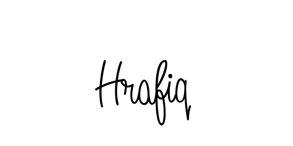 You should practise on your own different ways (Angelique-Rose-font-FFP) to write your name (Hrafiq) in signature. don't let someone else do it for you. Hrafiq signature style 5 images and pictures png