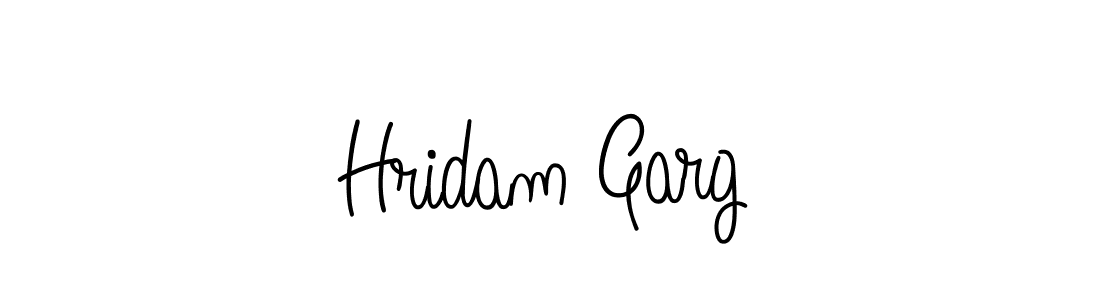 Design your own signature with our free online signature maker. With this signature software, you can create a handwritten (Angelique-Rose-font-FFP) signature for name Hridam Garg. Hridam Garg signature style 5 images and pictures png