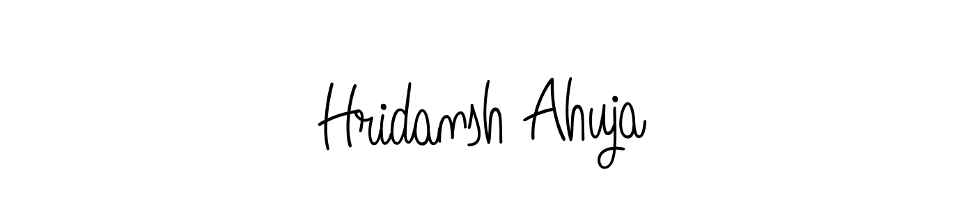 How to make Hridansh Ahuja signature? Angelique-Rose-font-FFP is a professional autograph style. Create handwritten signature for Hridansh Ahuja name. Hridansh Ahuja signature style 5 images and pictures png